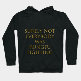 surely not everybody was kung fu fighting Hoodie